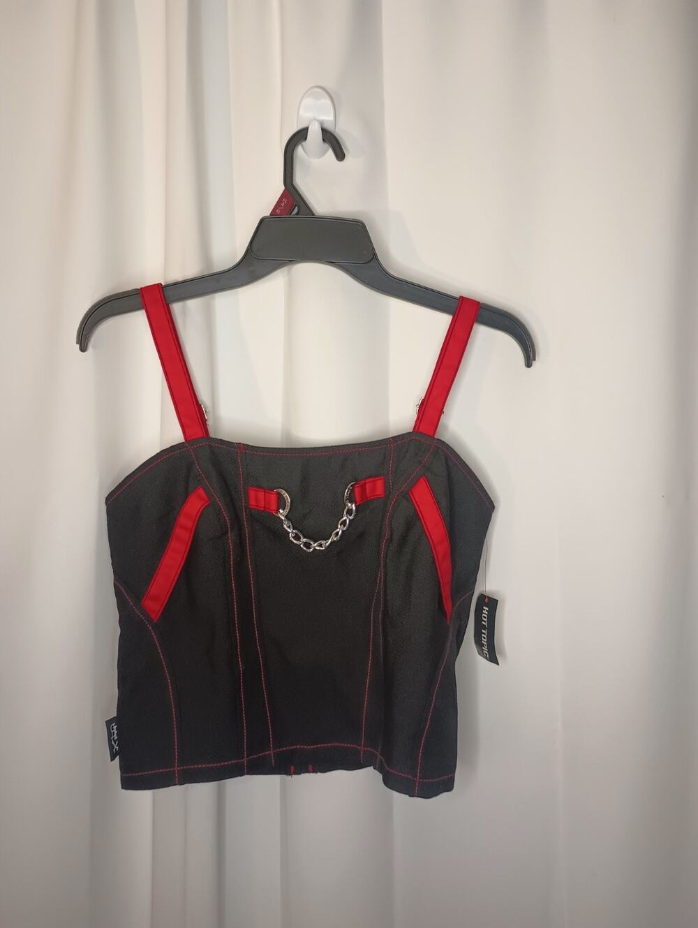 Royal Bones Daang Goodman Women's Corset Style Crop Tank Top M Chain Goth Harley